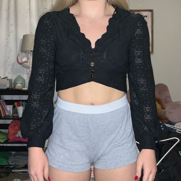 Black Kirious Los Angeles Long Sleeve Blouse - Picture 1 of 8